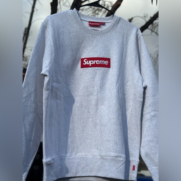 Box Logo Crewneck (FW18) - Grey